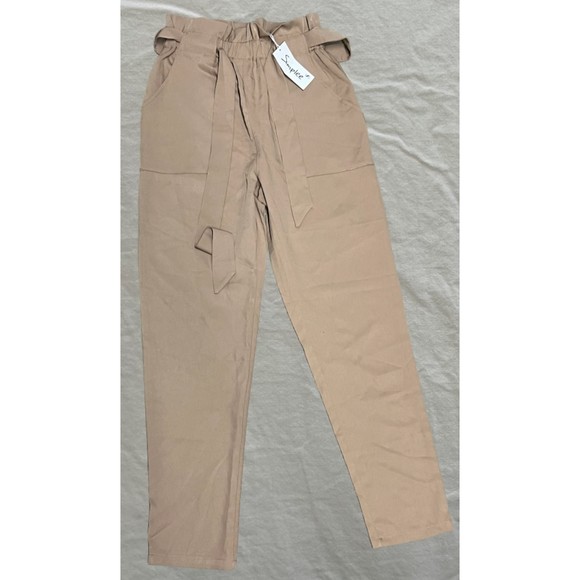 New Simplee Women’s Khaki Pants Size Small - Picture 1 of 5